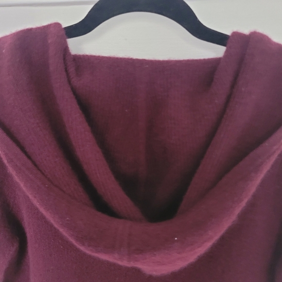 Margaret O'Leary 4 Ply Cashmere Cardigan With Hood Ribbed Inside Size XS/S - Picture 5 of 6